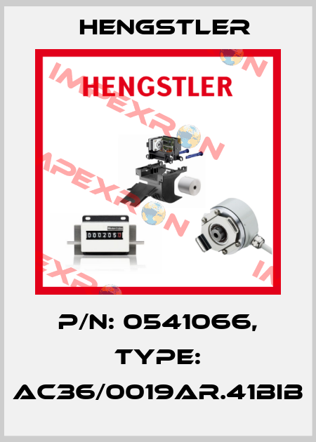 p/n: 0541066, Type: AC36/0019AR.41BIB Hengstler