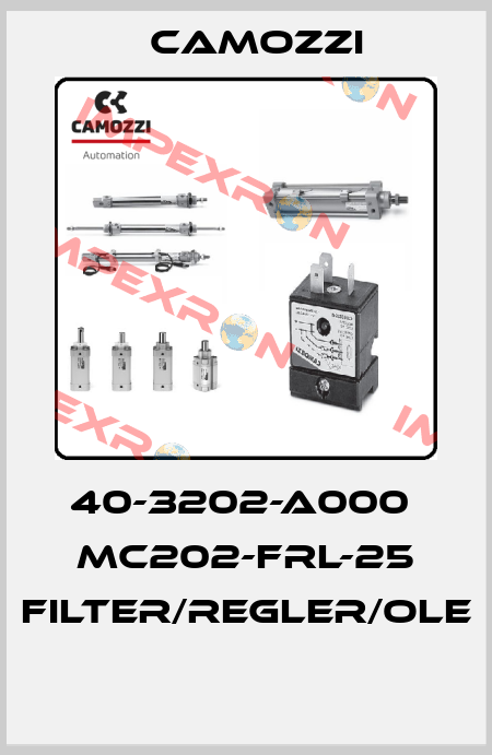 40-3202-A000  MC202-FRL-25 FILTER/REGLER/OLE  Camozzi