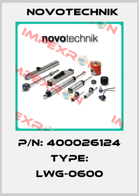 P/N: 400026124 Type: LWG-0600 Novotechnik