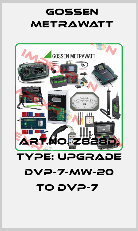 Art.No. Z828D, Type: Upgrade DVP-7-MW-20 TO DVP-7  Gossen Metrawatt
