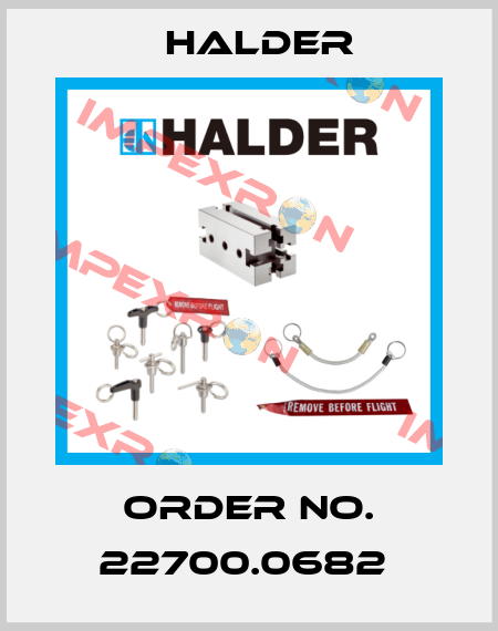 Order No. 22700.0682  Halder