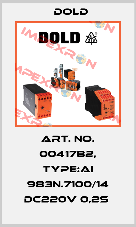 Art. No. 0041782, Type:AI 983N.7100/14 DC220V 0,2S  Dold