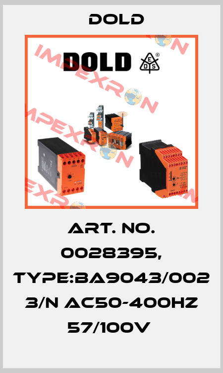 Art. No. 0028395, Type:BA9043/002 3/N AC50-400HZ 57/100V  Dold