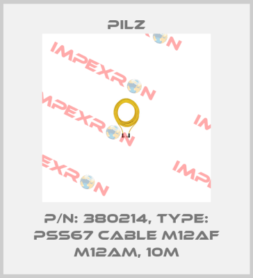 p/n: 380214, Type: PSS67 Cable M12af M12am, 10m Pilz