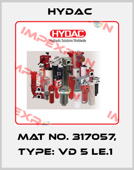 Mat No. 317057, Type: VD 5 LE.1  Hydac