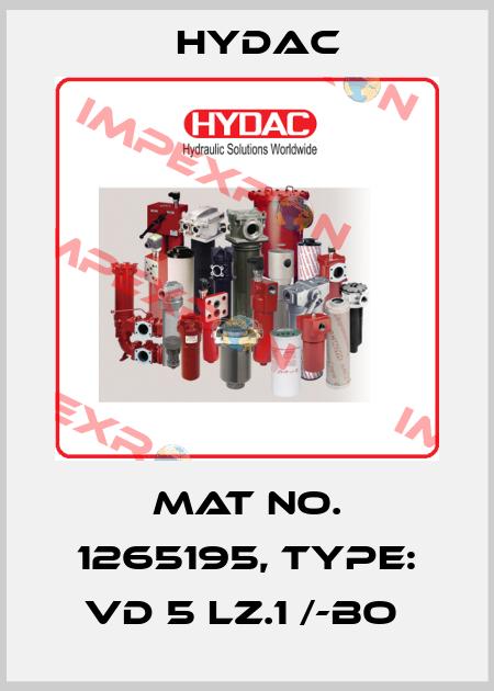 Mat No. 1265195, Type: VD 5 LZ.1 /-BO  Hydac