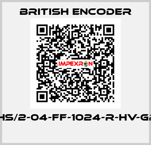 755HS/2-04-FF-1024-R-HV-G2-HT  British Encoder