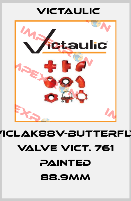 VICLAK88V-Butterfly valve Vict. 761 painted 88.9mm Victaulic