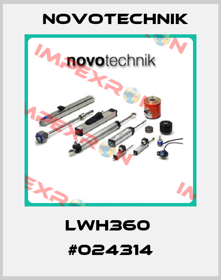 LWH360  #024314 Novotechnik