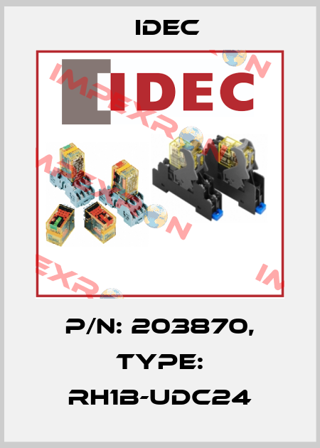 P/N: 203870, Type: RH1B-UDC24 Idec