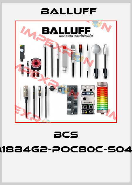 BCS M18B4G2-POC80C-S04G  Balluff