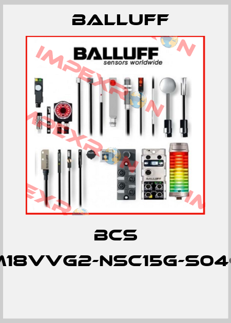 BCS M18VVG2-NSC15G-S04G  Balluff