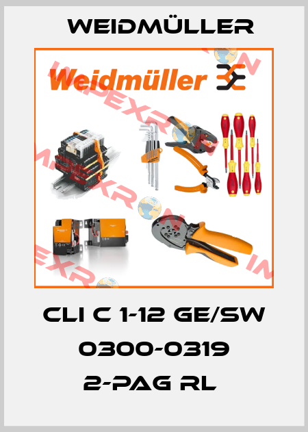 CLI C 1-12 GE/SW 0300-0319 2-PAG RL  Weidmüller