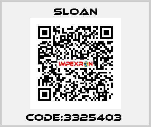 CODE:3325403  Sloan