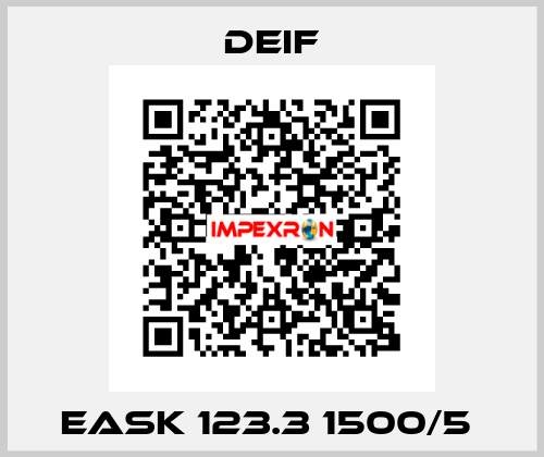 EASK 123.3 1500/5  Deif