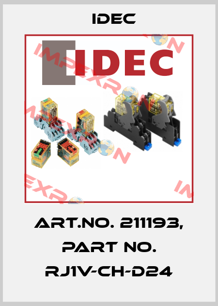 Art.No. 211193, Part No. RJ1V-CH-D24 Idec