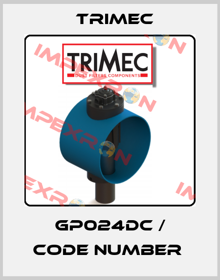 GP024DC / CODE NUMBER  Trimec