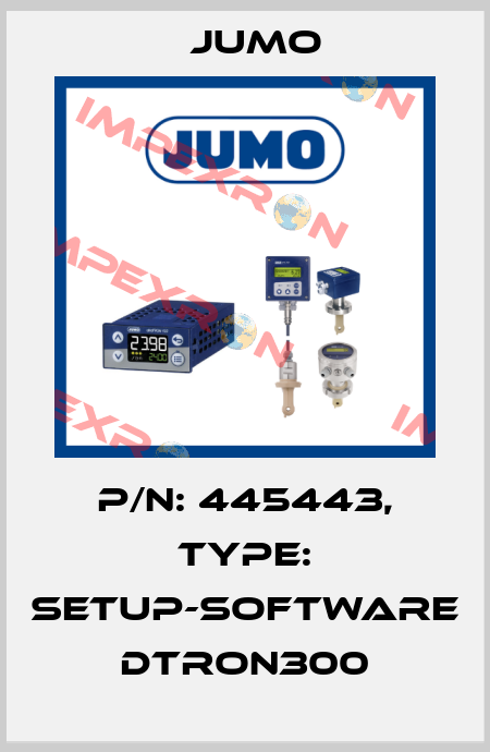 p/n: 445443, Type: Setup-Software dTRON300 Jumo