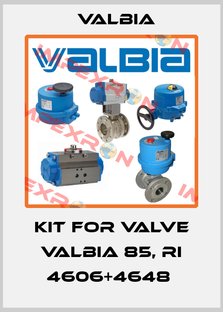 KIT FOR VALVE VALBIA 85, RI 4606+4648  Valbia