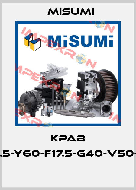 KPAB U10-A100-B50-L80-X42.5-Y60-F17.5-G40-V50-Q65-R50-M5-NA6-D30  Misumi