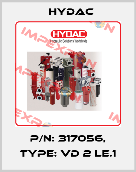 P/N: 317056, Type: VD 2 LE.1 Hydac