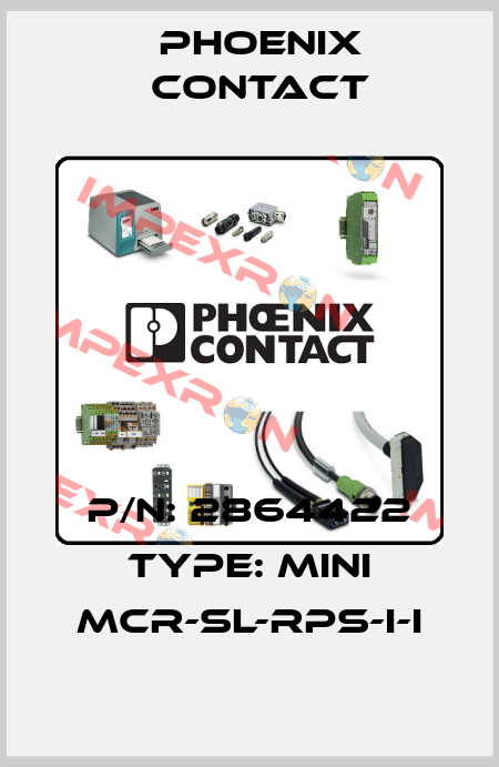 P/N: 2864422 Type: MINI MCR-SL-RPS-I-I Phoenix Contact