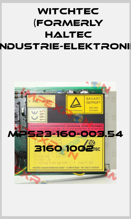 MPS23-160-003.54 3160 1002  Witchtec (formerly HALTEC Industrie-Elektronik)
