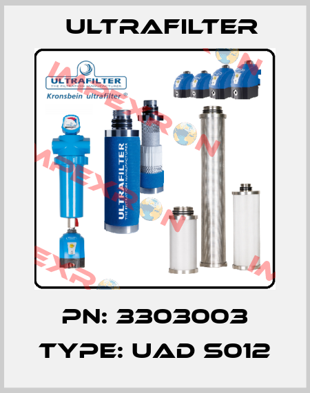 PN: 3303003 Type: UAD S012 Ultrafilter