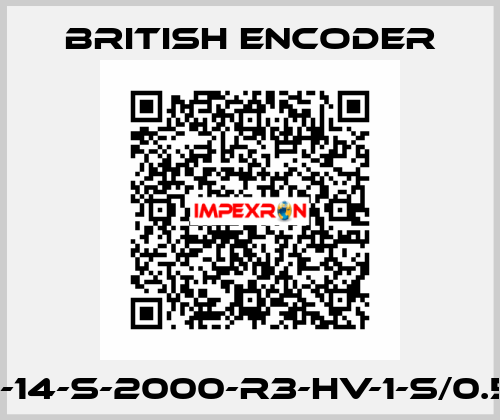 260-N-B-14-S-2000-R3-HV-1-S/0.5-SF-4-N British Encoder