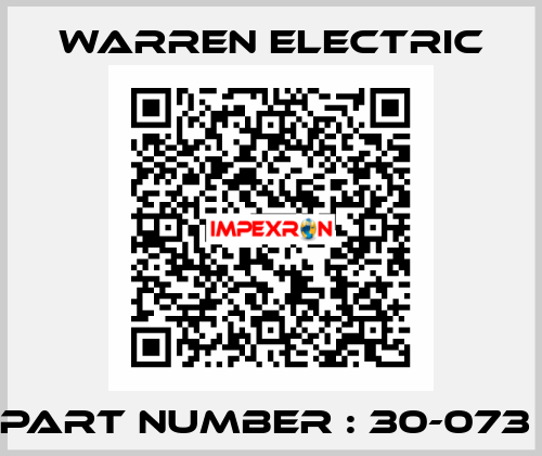 Part Number : 30-073  WARREN ELECTRIC
