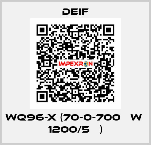 WQ96-x (70-0-700 кW  1200/5А ) Deif