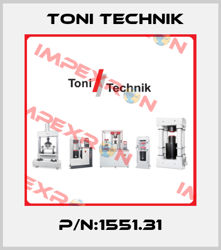 P/N:1551.31 Toni Technik