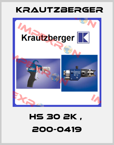 HS 30 2K ,  200-0419 Krautzberger