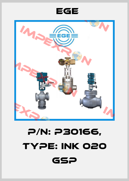 p/n: P30166, Type: INK 020 GSP Ege