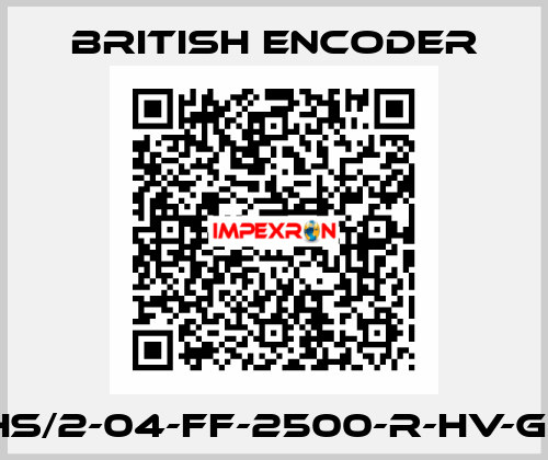 755HS/2-04-FF-2500-R-HV-G2-ST British Encoder