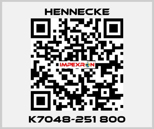 K7048-251 800 Hennecke