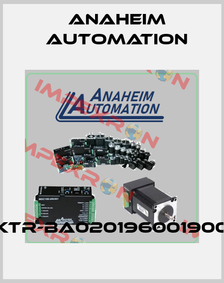 KTR-BA020196001900 Anaheim Automation