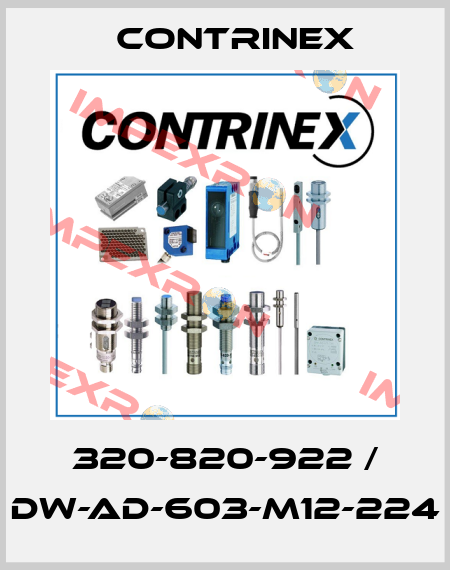 320-820-922 / DW-AD-603-M12-224 Contrinex