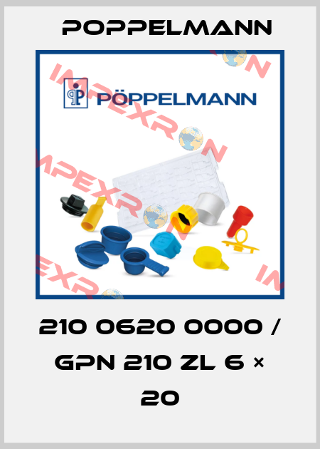 210 0620 0000 / GPN 210 ZL 6 × 20 Poppelmann