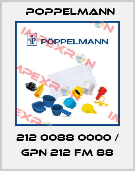 212 0088 0000 / GPN 212 FM 88 Poppelmann