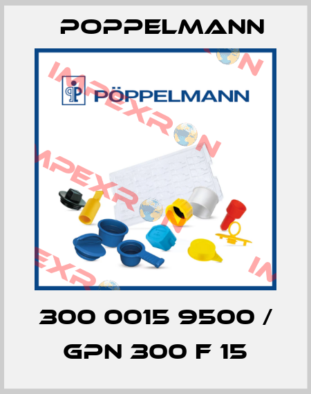 300 0015 9500 / GPN 300 F 15 Poppelmann