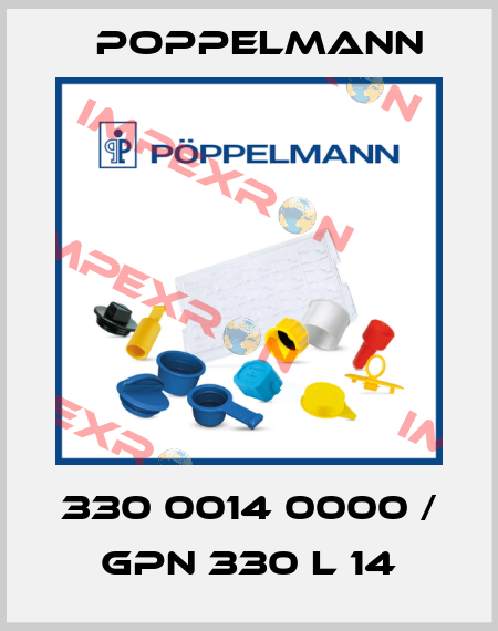 330 0014 0000 / GPN 330 L 14 Poppelmann