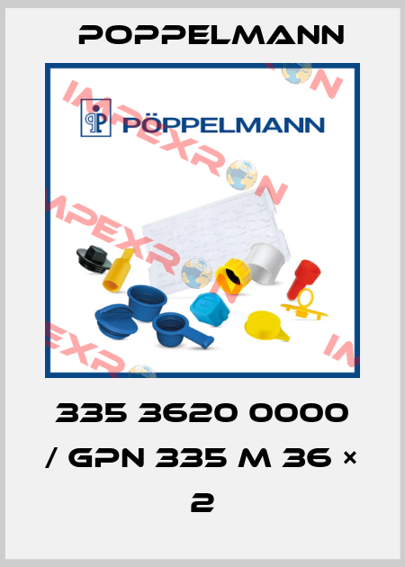 335 3620 0000 / GPN 335 M 36 × 2 Poppelmann
