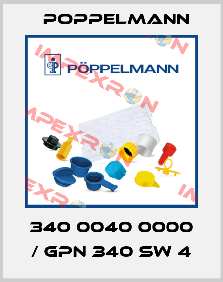 340 0040 0000 / GPN 340 SW 4 Poppelmann