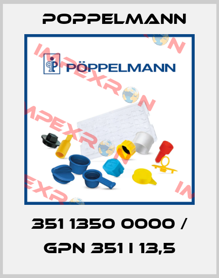 351 1350 0000 / GPN 351 I 13,5 Poppelmann