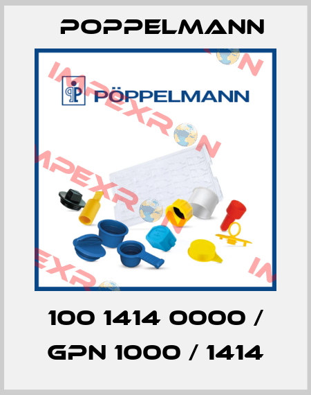 100 1414 0000 / GPN 1000 / 1414 Poppelmann