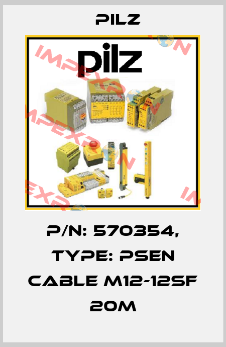 p/n: 570354, Type: PSEN cable M12-12sf 20m Pilz