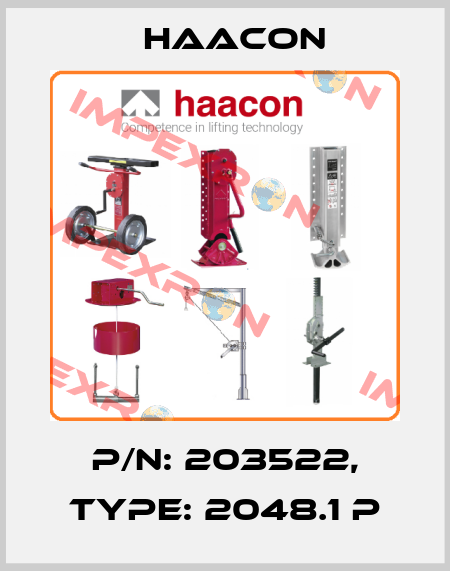 P/N: 203522, Type: 2048.1 P haacon