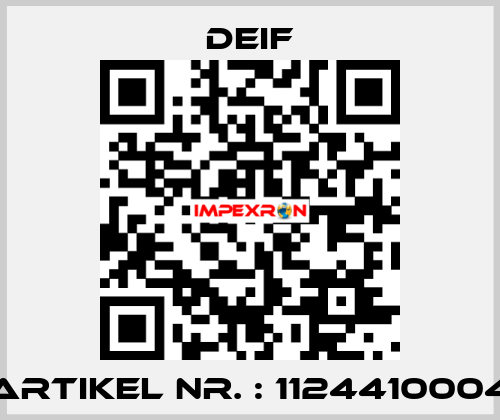 Artikel Nr. : 1124410004 Deif