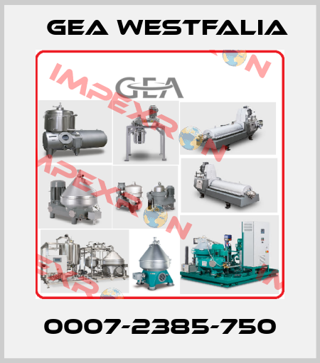 0007-2385-750 Gea Westfalia
